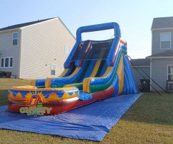 448495443 444297078366262 3616130875744115836 n 1721936676 18FT Double Lane Water Slide (Wet or Dry)