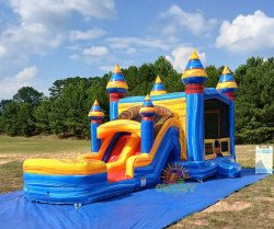 449388220 452612547534715 2138569187670065139 n 1721936899 Double Lane Blue Lagoon Bounce House with Slide (Wet or Dry)