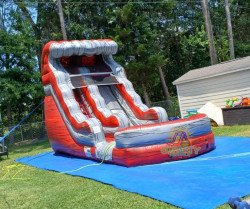 449973015 455851880544115 4396393076531685643 n 1721936625 15ft Red Wave Slide (Wet Only)