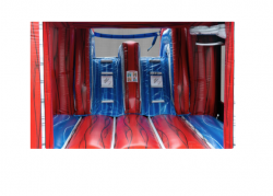 4N 1725989929 Double Lane Titan Bounce House with Slide (Wet or Dry)