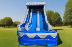 2 1758297602 20ft Double Lane Wave Crush Slide (Wet or Dry)