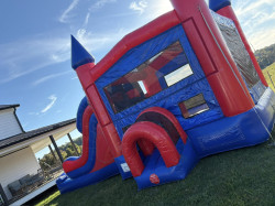 IMG 0037 1769876861 Double Lane Rocket Bounce House with Slide (Wet or Dry)